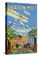 Poster for the First America Aviation Meet, Los Angeles, 1910-null-Stretched Canvas