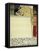 Poster for the First Art Exhibition of the Secession Art Movement, 1898-Gustav Klimt-Framed Stretched Canvas