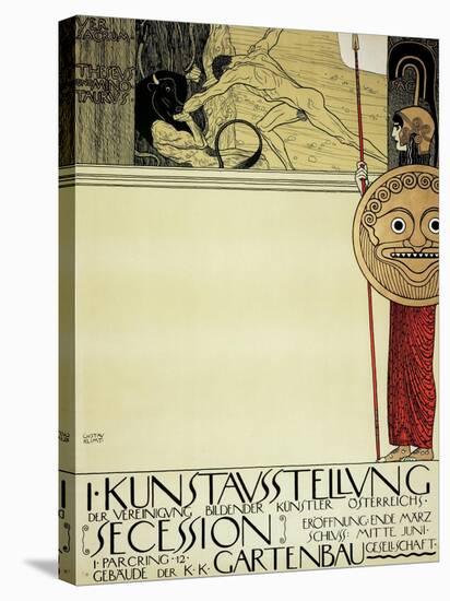 Poster for the First Art Exhibition of the Secession Art Movement, 1898-Gustav Klimt-Stretched Canvas