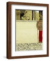 Poster for the First Art Exhibition of the Secession Art Movement-Gustav Klimt-Framed Giclee Print