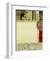 Poster for the First Art Exhibition of the Secession Art Movement-Gustav Klimt-Framed Giclee Print