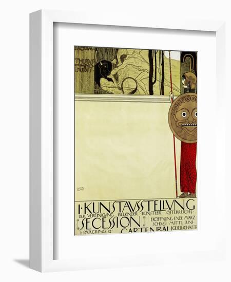 Poster for the First Art Exhibition of the Secession Art Movement-Gustav Klimt-Framed Giclee Print