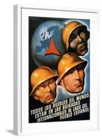 Poster for the International Brigades-null-Framed Giclee Print