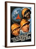 Poster for the International Brigades-null-Framed Giclee Print