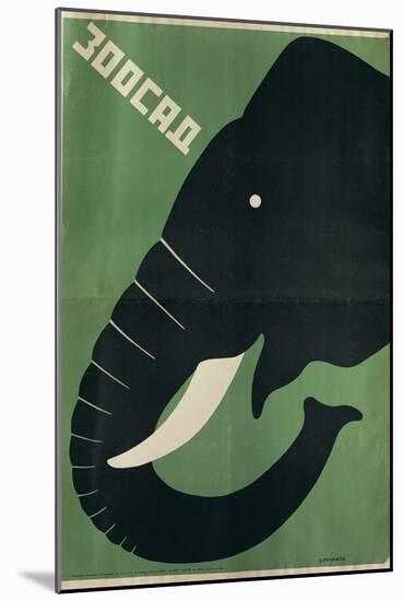 Poster for the Leningrad Zoo, 1928-Dmitri Anatolyevich Bulanov-Mounted Giclee Print