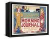 Poster for the Morning Journal New York, a Modern Newspaper at a Modern Price-Louis John Rhead-Framed Stretched Canvas