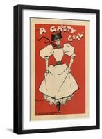 Poster for the Musical Comedy a Gaiety Girl by Sidney Jones, 1895-Dudley Hardy-Framed Giclee Print