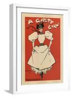 Poster for the Musical Comedy a Gaiety Girl by Sidney Jones, 1895-Dudley Hardy-Framed Giclee Print