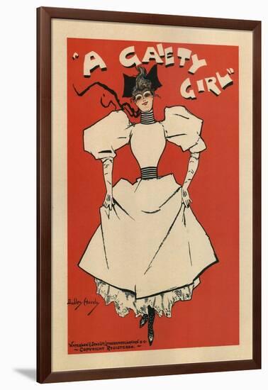 Poster for the Musical Comedy a Gaiety Girl by Sidney Jones, 1895-Dudley Hardy-Framed Giclee Print