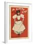 Poster for the Musical Comedy a Gaiety Girl by Sidney Jones, 1895-Dudley Hardy-Framed Giclee Print