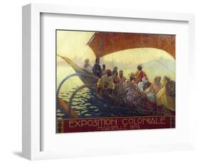 Poster for the National Colonial Exhibition in Marseille by David Dellepiane-null-Framed Photographic Print