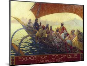 Poster for the National Colonial Exhibition in Marseille by David Dellepiane-null-Mounted Photographic Print