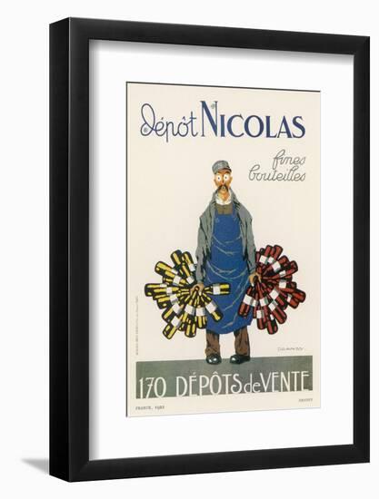 Poster for the Nicolas Chain of Wine Shops France-Dransy-Framed Photographic Print