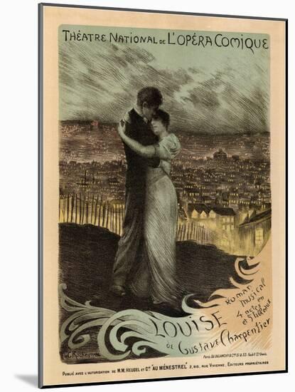 Poster for the Oper Louise by Gustave Charpentier, 1900-Georges Antoine Rochegrosse-Mounted Giclee Print