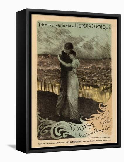 Poster for the Oper Louise by Gustave Charpentier, 1900-Georges Antoine Rochegrosse-Framed Stretched Canvas