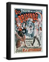 Poster For the Opera Bouffe Les Brigands by Jacques Offenbach-Jules Chéret-Framed Giclee Print