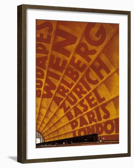 Poster for the Orient Express-Alois Mitschek-Framed Art Print