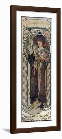 Poster for the Play La Tosca by Victorien Sardou, 1899-Alphonse Mucha-Framed Giclee Print