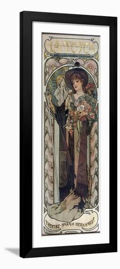 Poster for the Play La Tosca by Victorien Sardou, 1899-Alphonse Mucha-Framed Giclee Print