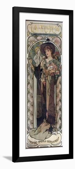 Poster for the Play La Tosca by Victorien Sardou, 1899-Alphonse Mucha-Framed Giclee Print