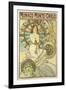 Poster for the Railway Company 'Chemin De Fers P.L.M.', 1897-Alphonse Mucha-Framed Giclee Print