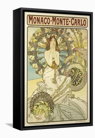 Poster for the Railway Company 'Chemin De Fers P.L.M.', 1897-Alphonse Mucha-Framed Stretched Canvas