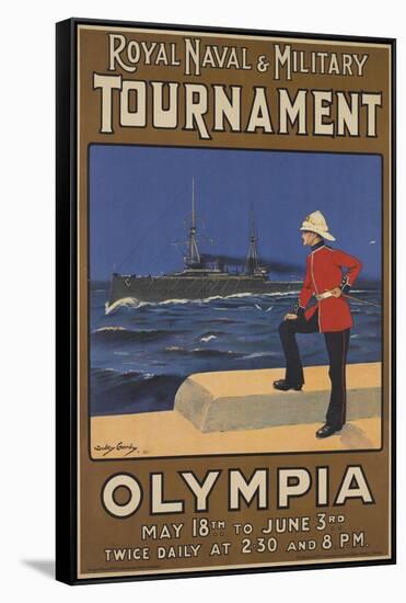 Poster for the Royal Naval and Military Tournament, 1910 (Colour Litho)-Dudley Hardy-Framed Stretched Canvas