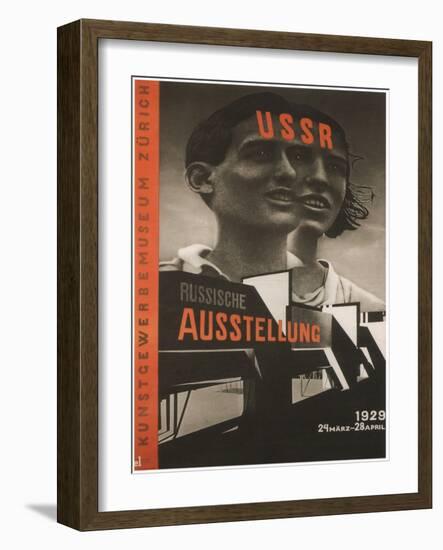 Poster for the Russian Exhibition in Zurich, 1929-El Lissitzky-Framed Giclee Print