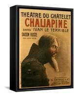 Poster for the Saison Russe At the Theatre Du Chatelet-null-Framed Stretched Canvas