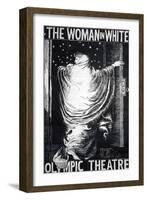 Poster for the Stage Version of 'The Woman in White' by Wilkie Collins, Performed in 1871-Frederick Walker-Framed Giclee Print