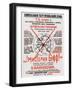 Poster for the Theate Play Mystery-Bouffe by Vladimir Mayakovsky, 1918-null-Framed Giclee Print