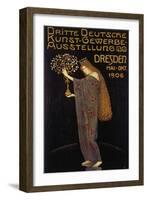 Poster for the Third Art and Crafts Exhibition in Dresden 1906-Plakatkunst-Framed Giclee Print