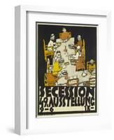 Poster for the Vienna Secession, 49th Exhibition, 1918-Egon Schiele-Framed Giclee Print