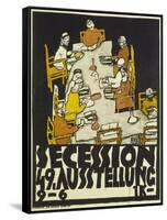 Poster for the Vienna Secession, 49th Exhibition, 1918-Egon Schiele-Framed Stretched Canvas