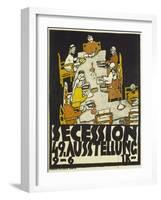 Poster for the Vienna Secession, 49th Exhibition, 1918-Egon Schiele-Framed Giclee Print