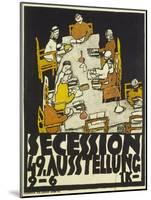 Poster for the Vienna Secession, 49th Exhibition, 1918-Egon Schiele-Mounted Giclee Print