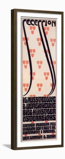 Poster for the Vienna Secession Exhibition, 1903-Alfred Roller-Framed Premium Giclee Print