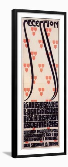 Poster for the Vienna Secession Exhibition, 1903-Alfred Roller-Framed Premium Giclee Print