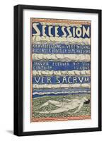 Poster for the Vienna Secession Exhibition, 1904 (Gouache)-Ferdinand Hodler-Framed Giclee Print