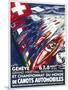 Poster for the World Motor Boat Championships in Geneva from the 6Th-8th August 1938-null-Mounted Art Print