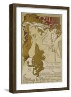 Poster for the Xv. Exhibition of Salon des Cent 1896-Alphonse Mucha-Framed Giclee Print