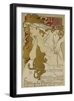 Poster for the Xv. Exhibition of Salon des Cent 1896-Alphonse Mucha-Framed Giclee Print