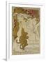Poster for the Xv. Exhibition of Salon des Cent 1896-Alphonse Mucha-Framed Giclee Print