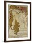 Poster for the Xv. Exhibition of Salon des Cent 1896-Alphonse Mucha-Framed Giclee Print