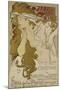 Poster for the Xv. Exhibition of Salon des Cent 1896-Alphonse Mucha-Mounted Giclee Print