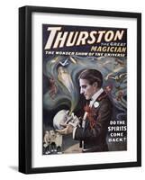 Poster for Thurston the Great Magician, Wonder Show of Universe, 1918-null-Framed Giclee Print