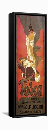 Poster for Tosca, Opera-Giacomo Puccini-Framed Stretched Canvas