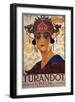 Poster for Turandot, Opera-Giacomo Puccini-Framed Giclee Print