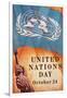 Poster for United Nations Day-null-Framed Art Print