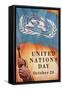 Poster for United Nations Day-null-Framed Stretched Canvas